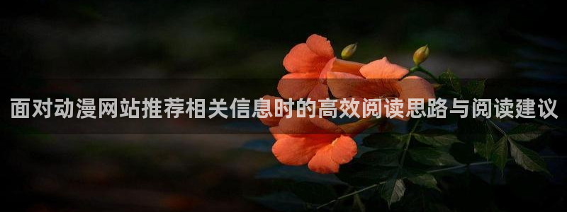 虫虫漫画怎么看:面对动漫网站推荐相关信息时的高效阅读思路与阅读建议配图